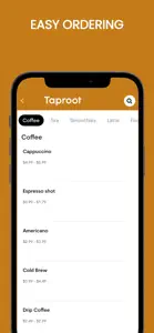 Taproot Coffee screenshot #4 for iPhone