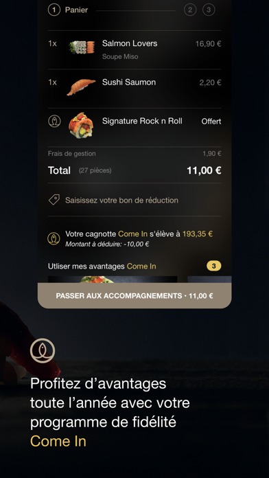 Screenshot #3 pour Sushi Shop, livraison de repas