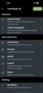 StoryLines - Write and Track screenshot #2 for iPhone