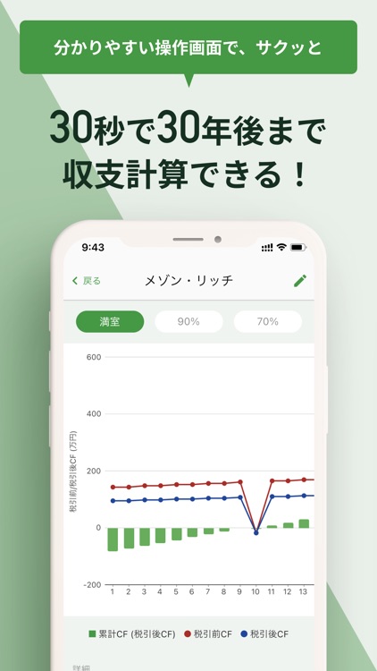 不動産投資収支計算アプリ - リッチマン screenshot-3