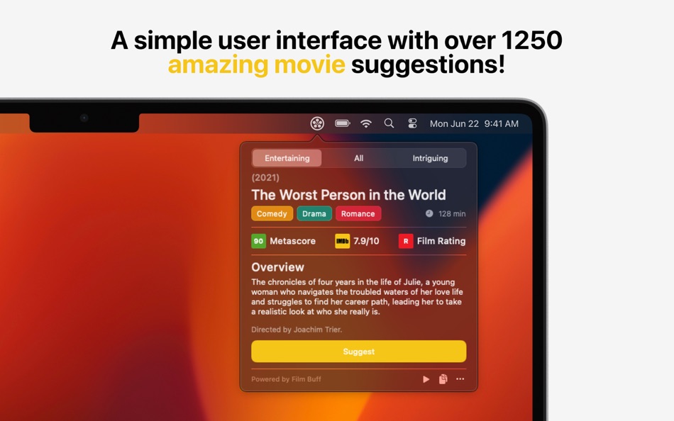 #1. Rando - Random Movie Suggester (macOS) 由: Atasagun Kahveci