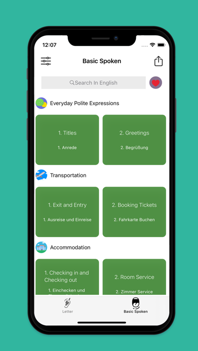 Screenshot #1 pour Basic German