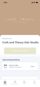 Craft and Theory Hair Studio screenshot #1 for iPhone