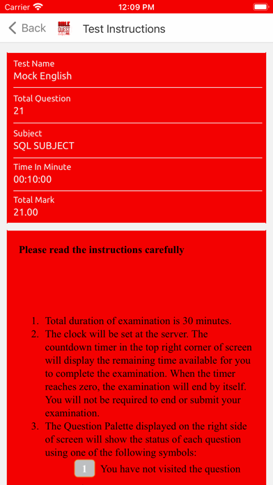 Bible Quest Test Screenshot