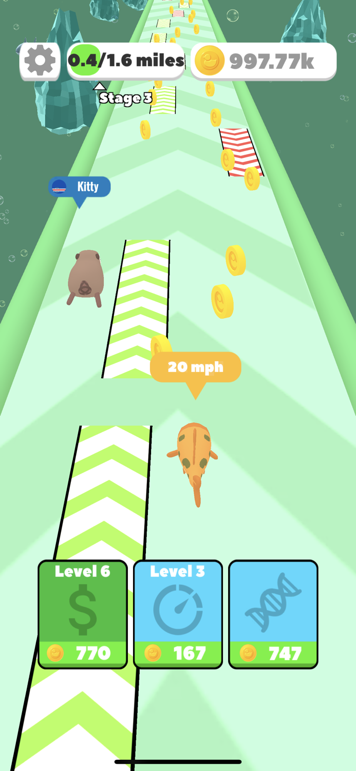 Idle Swim Speed Evolution 3D