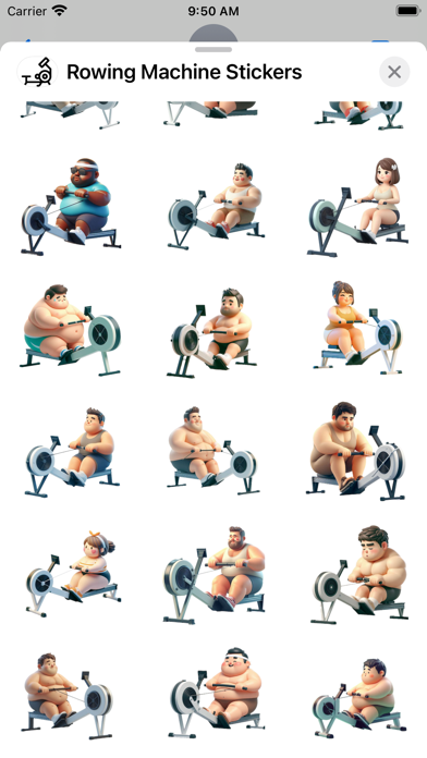 Screenshot #2 pour Rowing Machine Stickers