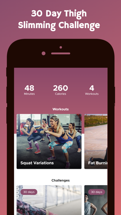 Thigh Slimming Challenge Screenshot
