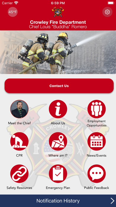 Crowley Fire Department Screenshot