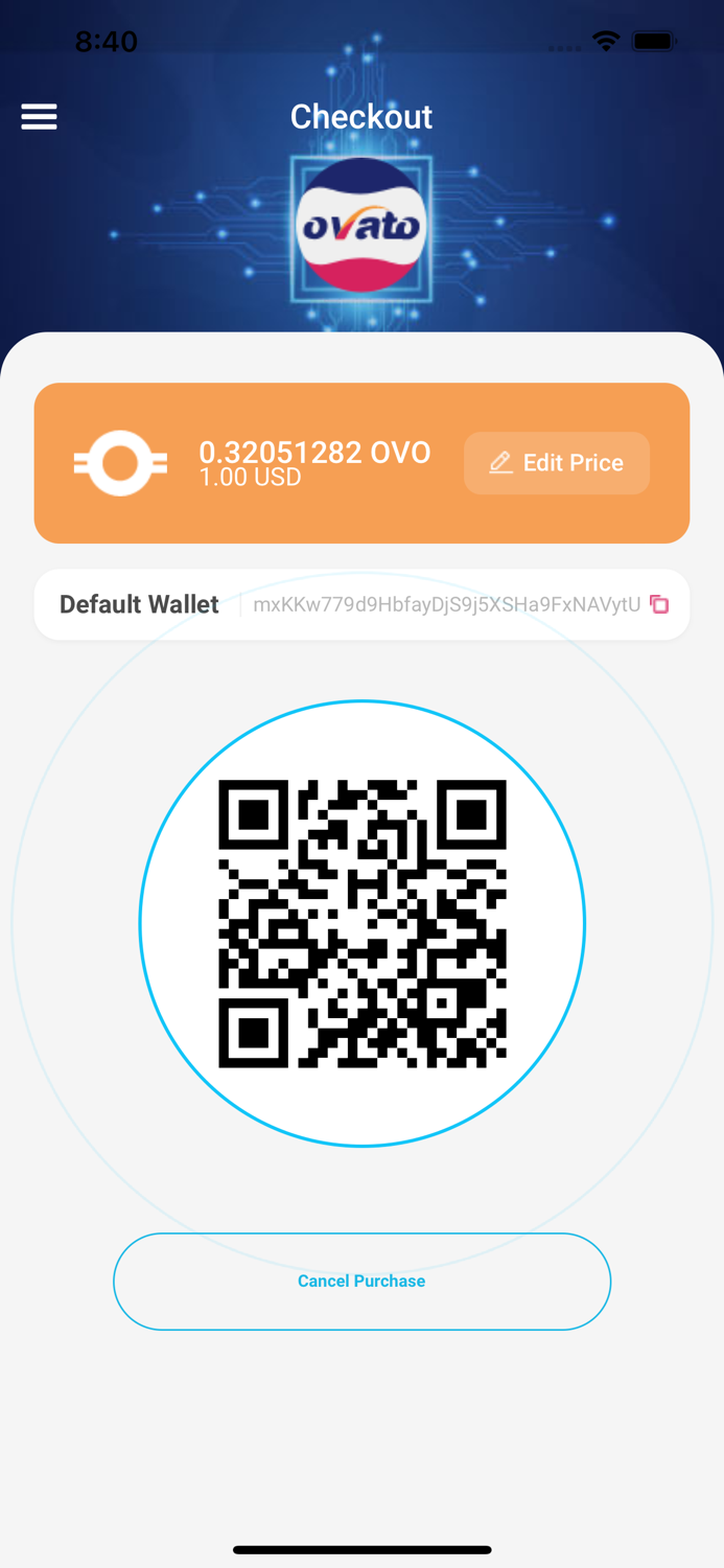 Ovato Merchant Wallet