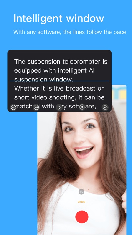 Teleprompter-Video Captions