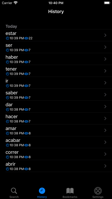Los Verbos - Spanish Verbs Screenshot