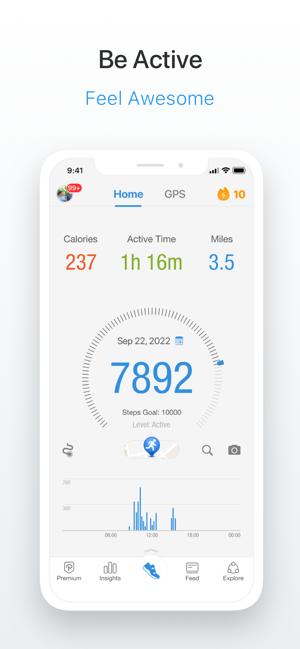 ‎Pacer Pedometer & Step Tracker Screenshot