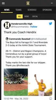 hendersonville h.s. athletics iphone screenshot 2