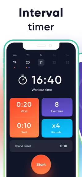 Game screenshot Interval timer:tabata, workout mod apk