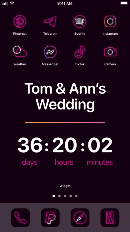 Widget | Countdown to birthday