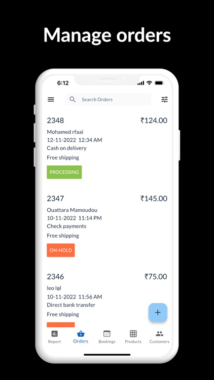 Admin app WooCommerce