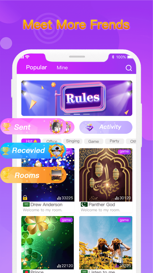 #1. SADIQ - Group Voice Chat Room (iOS) By: 兆霞 石