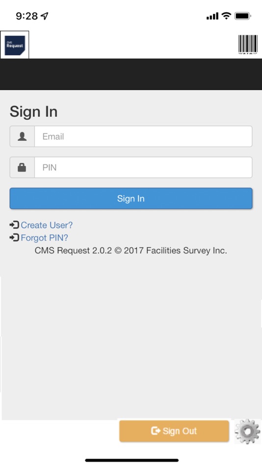#1. CMS Request (iOS) 由: Facilities Survey Inc