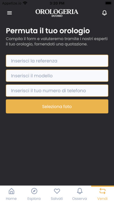 Orologeria Duomo Milano App Screenshot