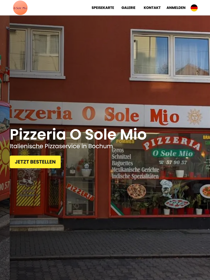 Pizzeria O Sole Mio Boch.