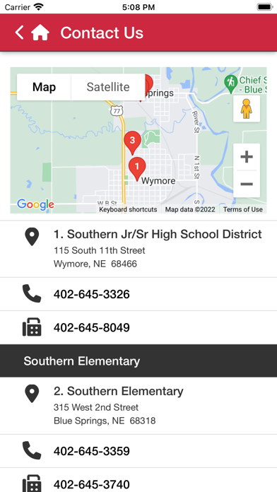 Southern School District Screenshot