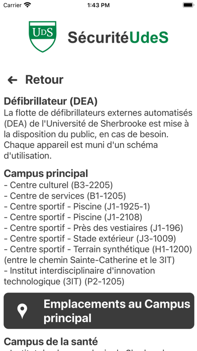 SécuritéUdeS Screenshot