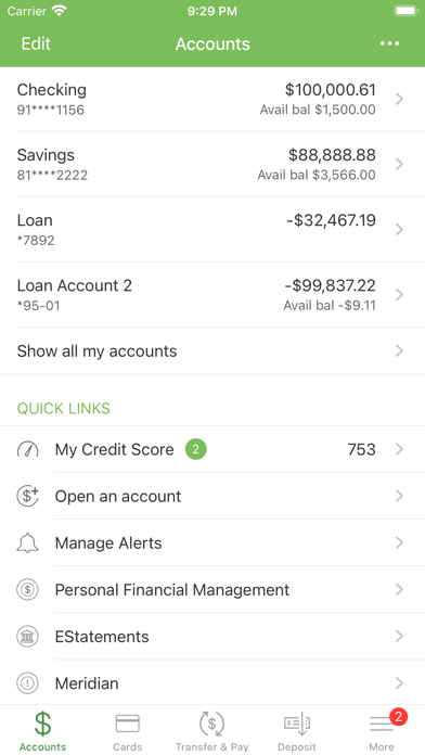 First Federal of Greene County Screenshot