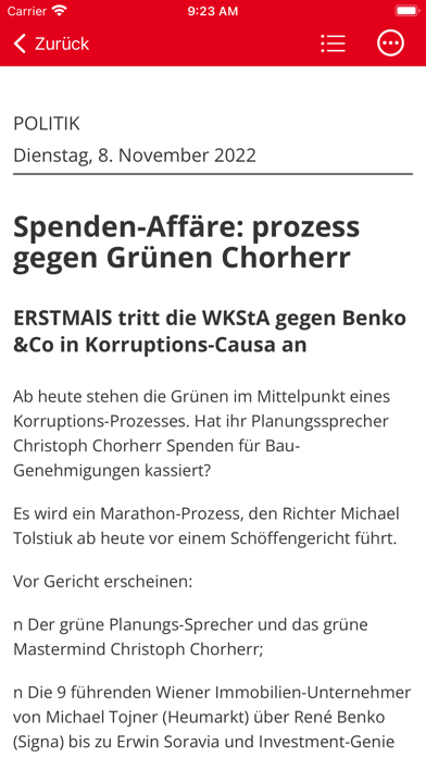 Tageszeitung ÖSTERREICH HD Screenshot