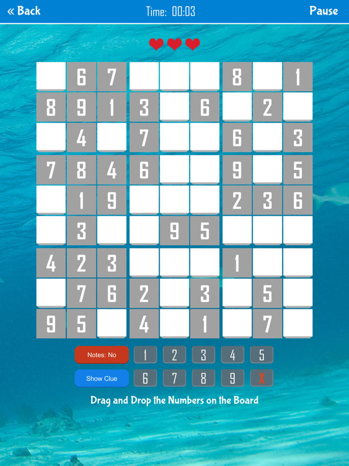 Drag and Drop Sudoku