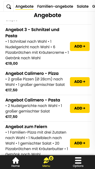 Pizzeria Calimero Duisburg Screenshot