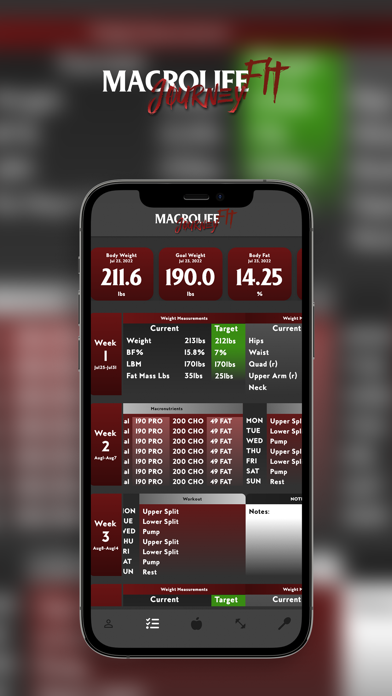 MacroLife Fit Training Screenshot