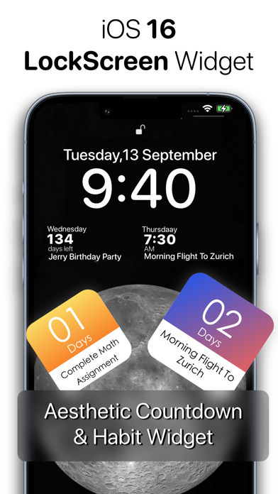 Screenshot #1 pour CountDown Widget - Pro wedges