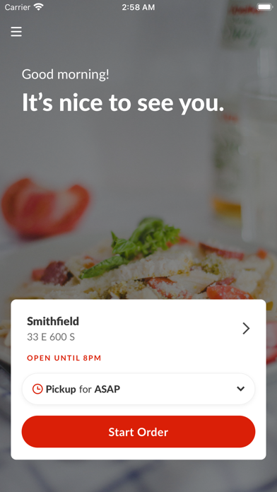 Smithfield Stonefire Pizzeria Screenshot