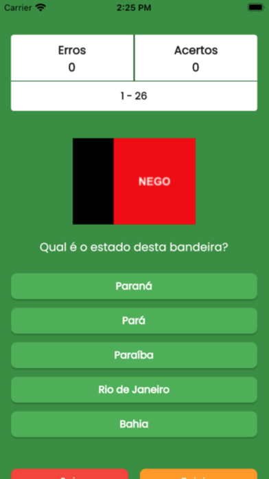 Quiz States of Brazil Screenshot