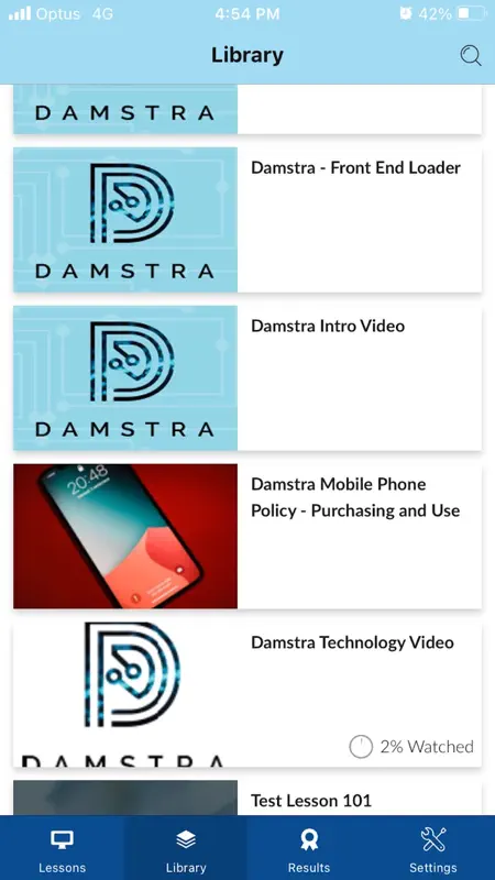 Damstra Learn - Learner screenshot 3 of 5