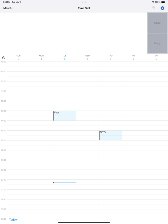 Screenshot #4 pour Time Slot - Calendar Text