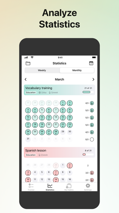 Trabits: Track Your Habits Screenshot