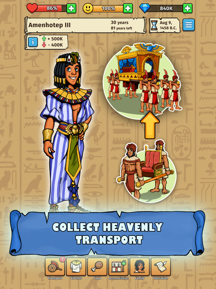 Pharaohs Life Idle Simulator