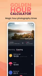 golden hour calculator iphone screenshot 1