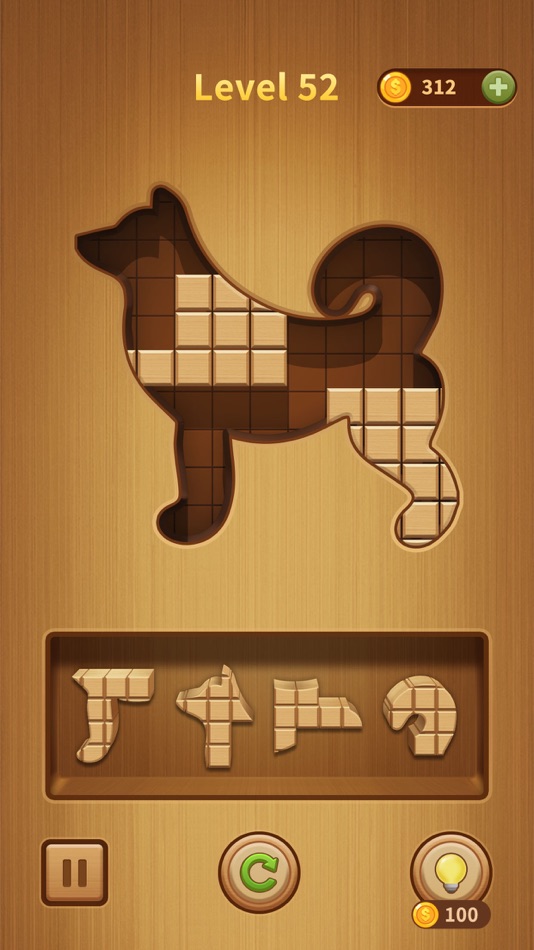 #3. Wood BlockPuz Jigsaw Puzzle (iOS) By: 俊 陈