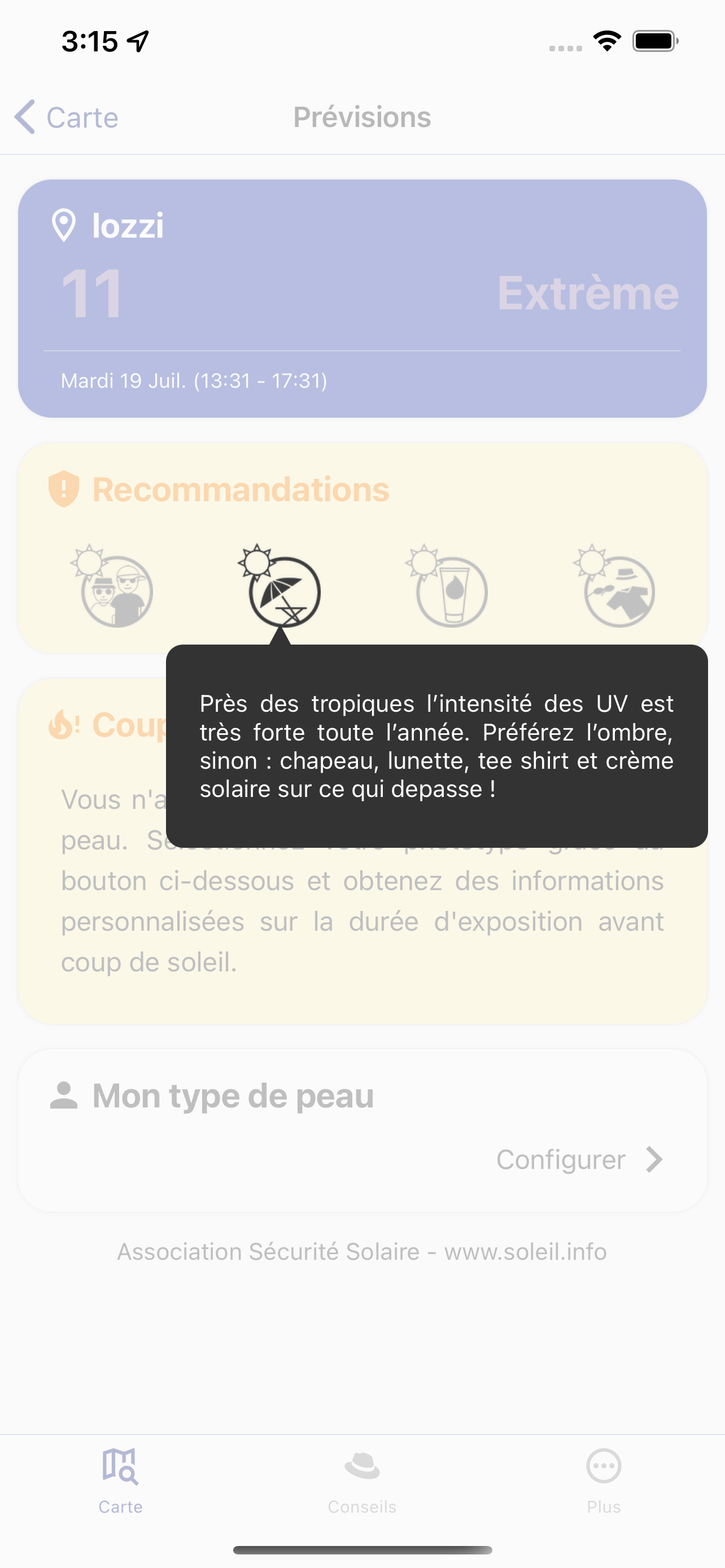 Météo UV
