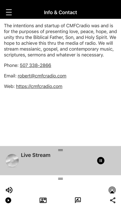 CMFC Radio Screenshot