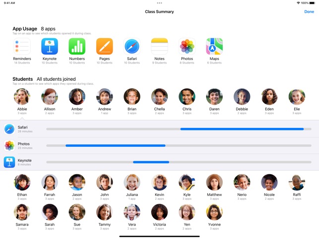 View and lock students' screens in Classroom - Apple Support
