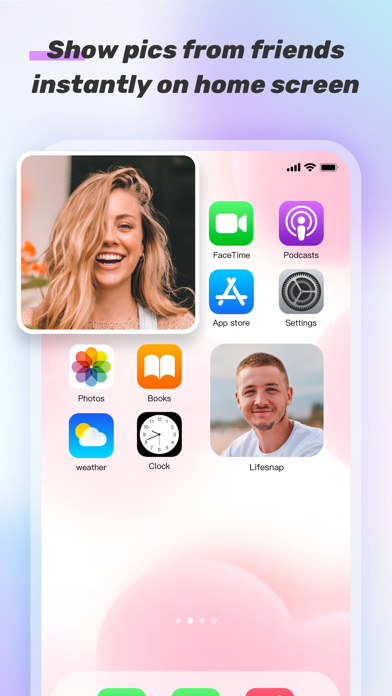 LifeSnap Widget: Pics, Friends Screenshot