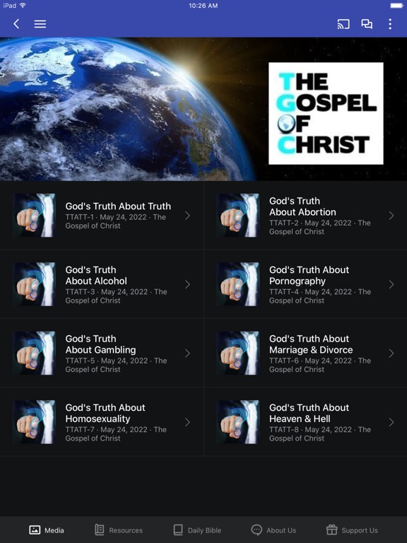 The Gospel of Christ - TGOC iPad screenshot 2 - Education app