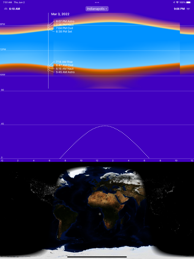 ‎Sunrise Solar Calculator Screenshot