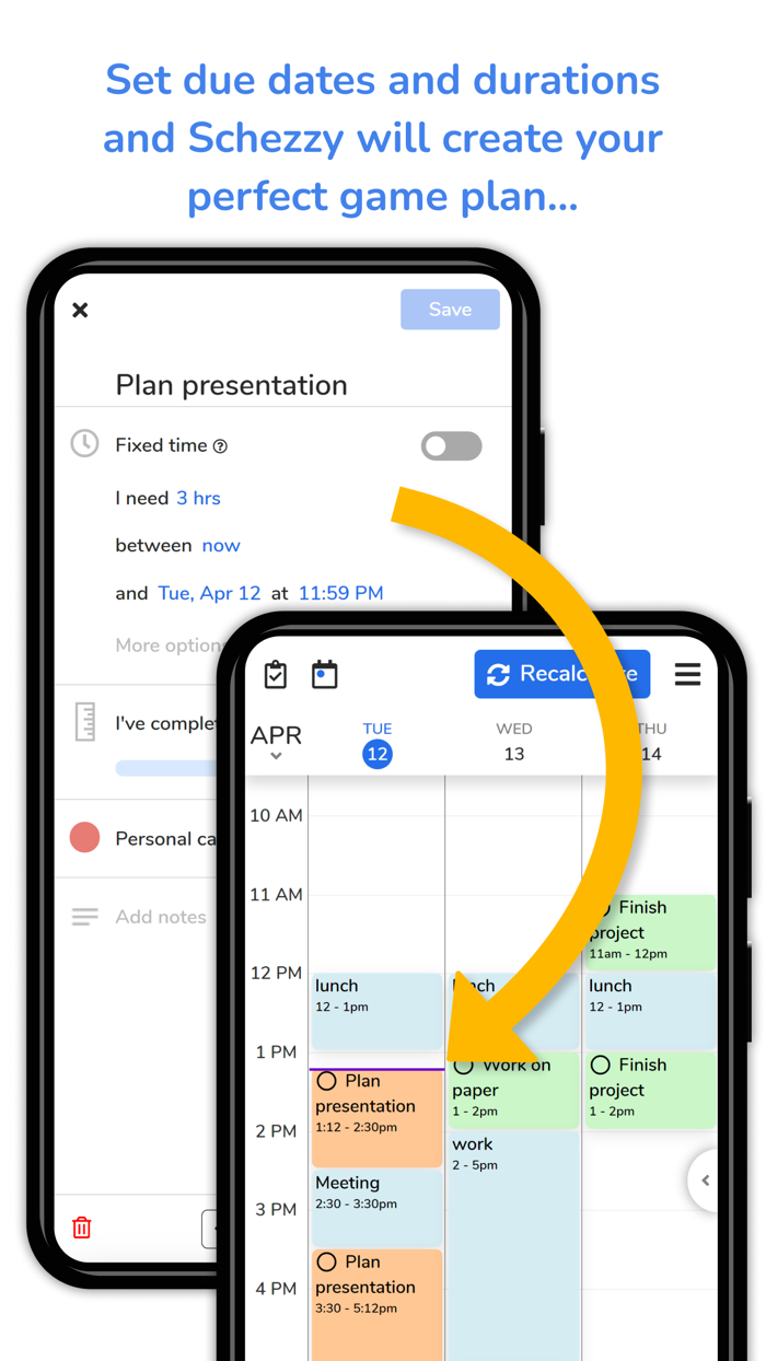 Schezzy To-Do List  Schedule