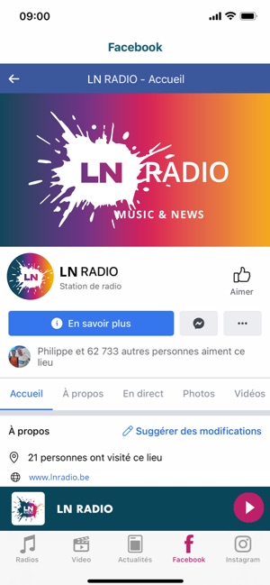 LN RADIO.be dans l'App Store
