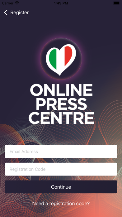 Online Press Centre ESC 2022 Screenshot