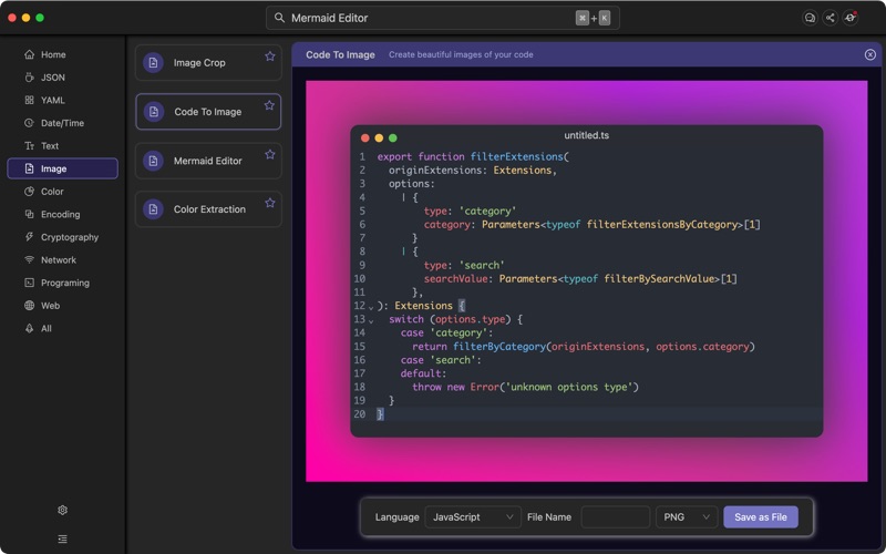 App screenshot